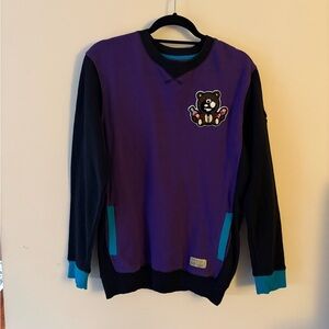 Entree LS Authentic Bear Skateboard Color Block Crewneck Sweatshirt size small